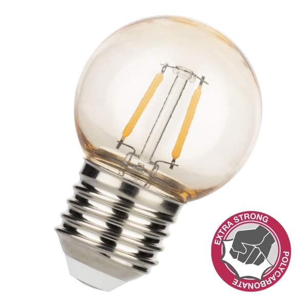 De led filament safe serie speelt in op de wens om de decoratieve filament bulbs ook te gebruiken daar waar scherven bij breuk uiterst ongewenst zijn. Denk hierbij aan professionele (open) keukens