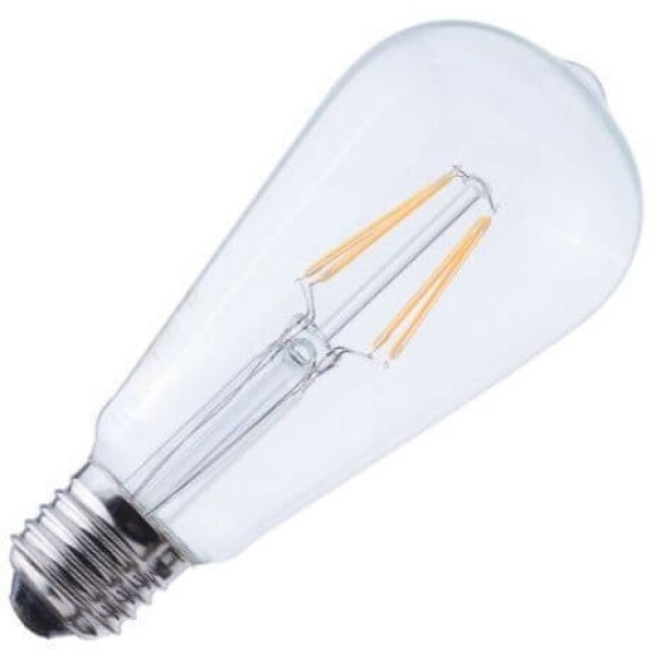 De edison lamp led filament helder 4w (vervangt 40w) grote fitting e27 is verkrijgbaar in 4w. Dit lijkt wellicht weinig