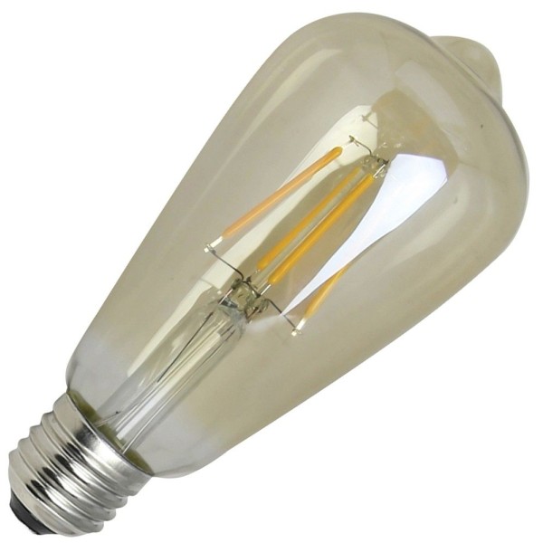 Waterbestendige led filament lamp met e27 fitting. Doordat de volledige lamp een ip65 waarde heeft