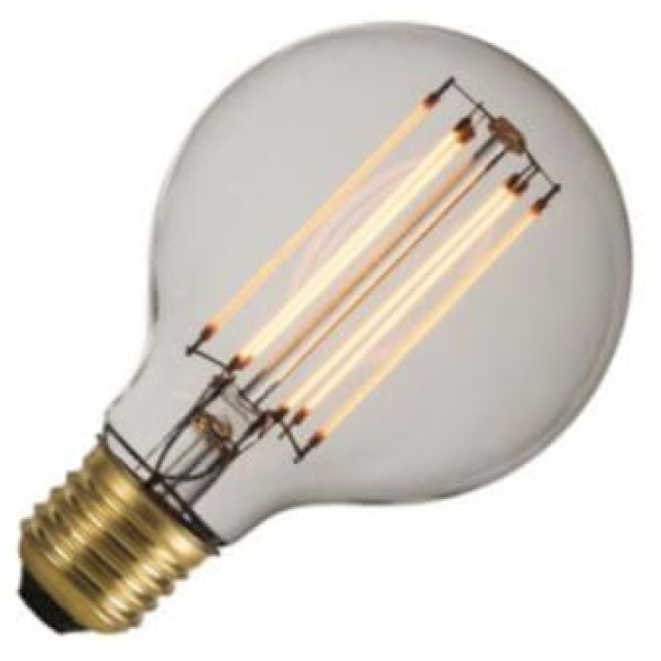 De globelamp led filament helder deco 3w (vervangt 30w) grote fitting e27 80mm is verkrijgbaar in 3w. Dit lijkt wellicht weinig