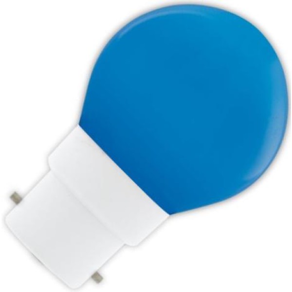 Zoekt u naar een kogellamp led blauw 1w (vervangt 10w) bajonetfitting b22