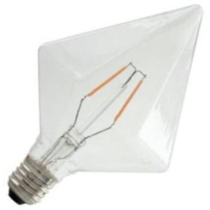 Bailey | LED Lamp Piramide | Grote fitting E27 Dimbaar | 2W (vervangt 25W)