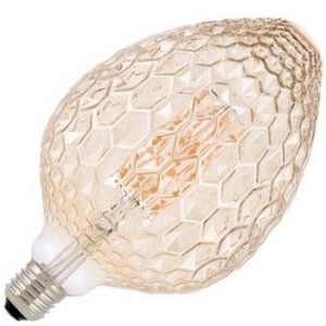 Bailey Pine globelamp LED filament goud 4W (vervangt 29W) grote fitting E27