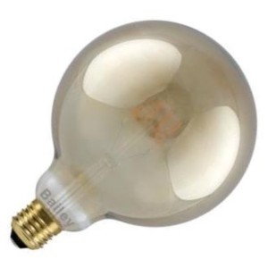 Bailey Spiraled Leslie | LED Globelamp | Grote fitting E27 Dimbaar | 4W (vervangt 40W) Rookglas