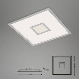 Briloner LED plafondlamp Centro S CCT RGB Tuya 45×45 cm