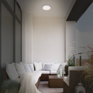Briloner LED plafondlamp Runa, sterrenhemel, wit