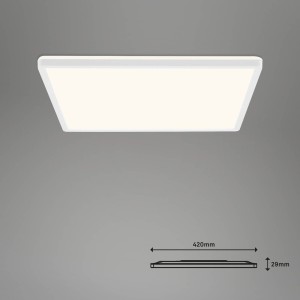 Briloner LED plafondlamp Slim S dimbaar CCT wit 42x42cm