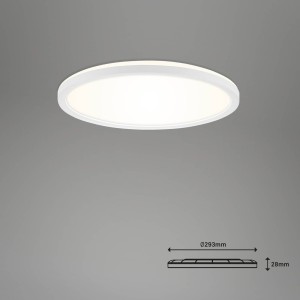 Briloner LED plafondlamp Slim S dimbaar CCT wit Ø 29 cm