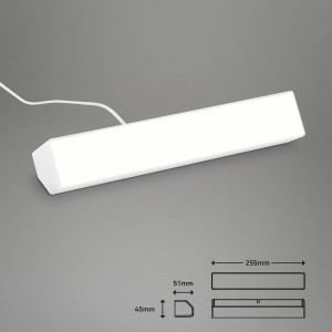 Briloner LED uplght wandlamp Muro S, CCT, RGB, dimbaar, wit