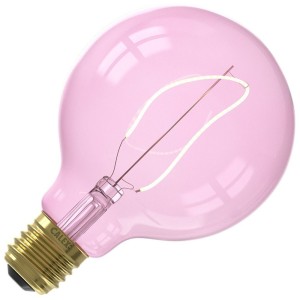 Calex Colors NORA Quartz | LED Globelamp | Grote fitting E27 Dimbaar | 4W Roze