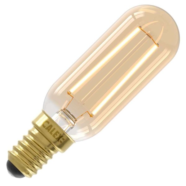 Deze e14 led lamp heeft dezelfde warme gloed en datzelfde warme gevoel als de gloeilamp én is volledig dimbaar. Heeft een gouden finish.