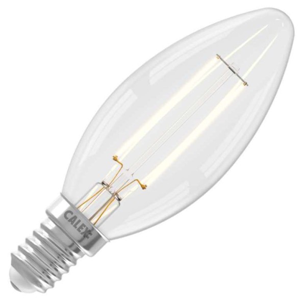 De led kaarslamp met een e14 fitting verspreidt een zeer warme gloed. Met de filament die doet denken aan een gloeilamp heeft led nog nooit zo'n vertrouwd gevoel gegeven. Deze led lamp is dimbaar.