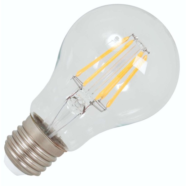 De led standaardlamp met een e27 fitting verspreidt een zeer warme gloed. Met de filament die doet denken aan een gloeilamp heeft led nog nooit zo'n vertrouwd gevoel gegeven.