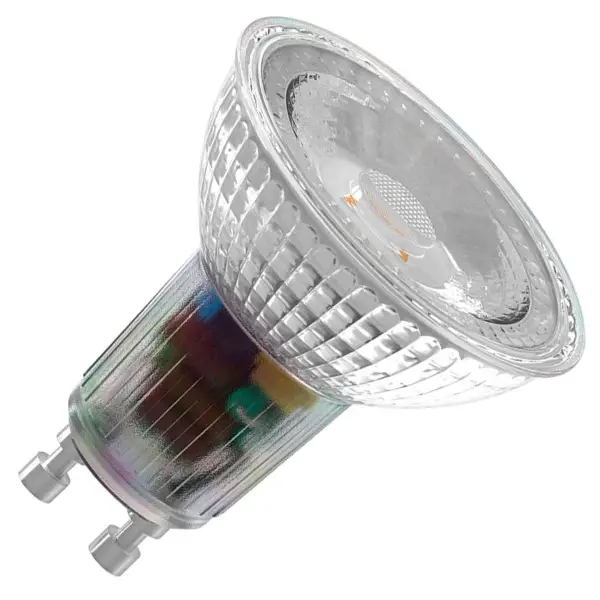 Led reflector met hoge capaciteit in de bekende halogeen look. De perfecte lamp om objecten nadrukkelijk te accentueren. In warm white (2700k) en geschikt voor gu10-fittingen.