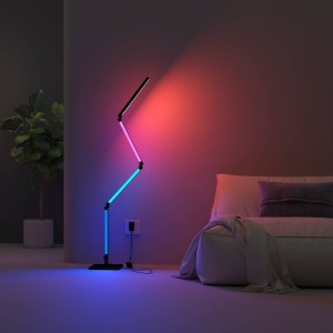 Calex Smart LED vloerlamp, vouwbaar WLAN CCT RGB