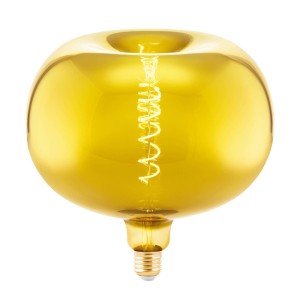 EGLO LED lamp E27 4W Big Size appelvorm filament goud