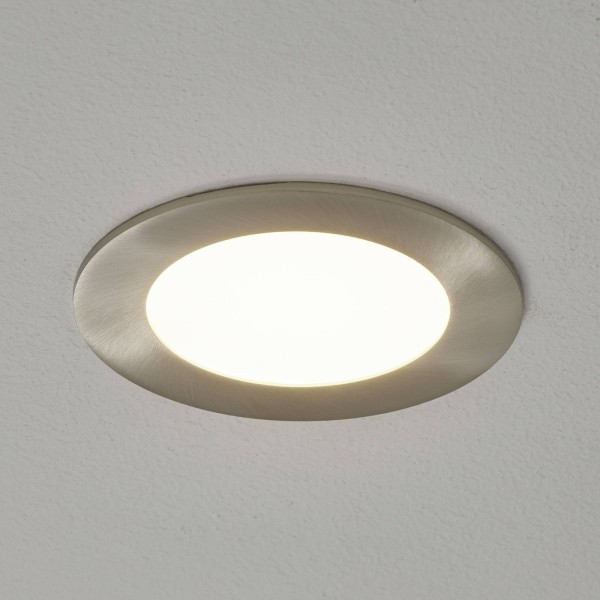 Eglo connect fueva-c led inbouwlamp nikkel 12cm