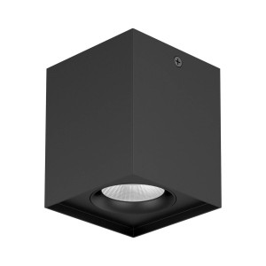 EVN Kardanus LED plafondlamp, 9x9cm, zwart