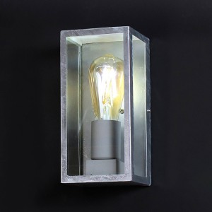 Eco-Light Buitenwandlamp Karo, aluminium en glas, zink