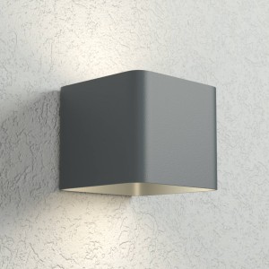Eco-Light LED buitenwandlamp Dodd, hoekig, antraciet
