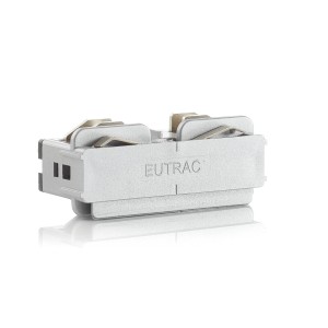Eutrac 3-fase elektrische lengteverbinder zilver