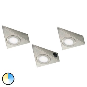 Evotec Driehoekige LED meubelverlichting CS, 3per set
