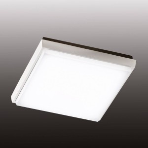 Fabas Luce LED buiten plafondlamp Desdy, 24×24 cm, wit