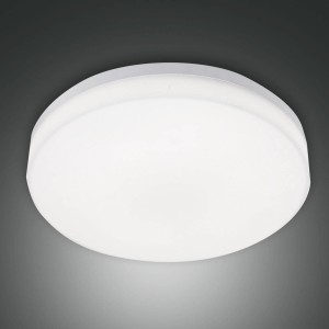 Fabas Luce LED buiten plafondlamp Trigo met sensor, wit