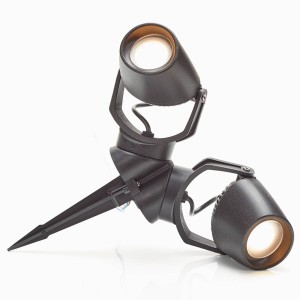 Fumagalli Aardspiesspot Minitommy-EL 2-lamp zwart/frosted
