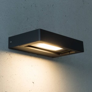 Heitronic Cordoba – draaibare LED buitenwandlamp