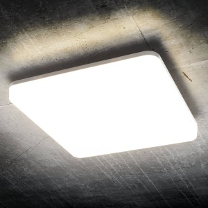 Heitronic LED plafondlamp Pronto, hoekig, 28 x 28 cm