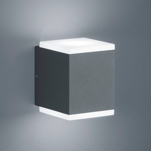 Helestra Kibo – LED buitenwandlamp, grafiet