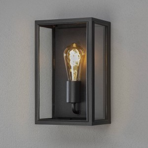 Konstsmide Buitenwandlamp Carpi, zwart, 18 x 30 cm