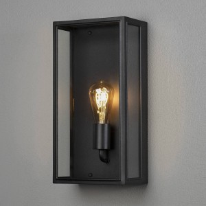 Konstsmide Buitenwandlamp Carpi, zwart, 20,5 x 40 cm