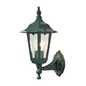 Konstsmide Buitenwandlamp Firenze, staand, 36cm, groen