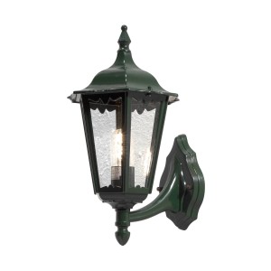 Konstsmide Buitenwandlamp Firenze, staand, 48cm, groen