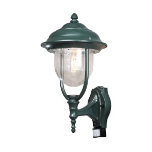 Konstsmide Buitenwandlamp PARMA met bewegingsmelder, groen