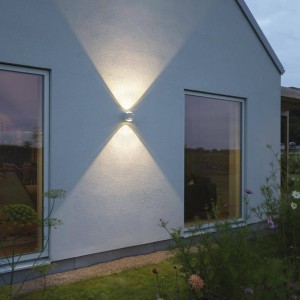 Konstsmide LED buitenwandlamp Bitonto 2-lamps wit