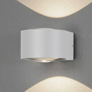 Konstsmide LED buitenwandlamp Gela, up/down, wit