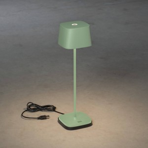 Konstsmide LED tafellamp Capri voor buiten, groen-grijs