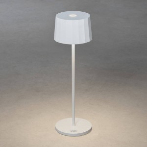 Konstsmide LED tafellamp Positano voor buiten, wit