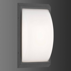 LCD Buitenwandlamp 053 met bewegingsmelder, grafiet