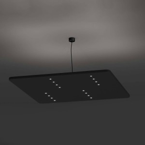 LED-Works Austria LEDWORKS Sono-LED Square 16 hanglamp 930 38° zwart