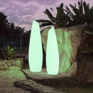 LED vloerlamp Newgarden, Akku, hoogte 140 cm