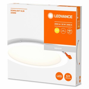LEDVANCE Recess Slim LED inbouwlamp Ø22cm 3000K