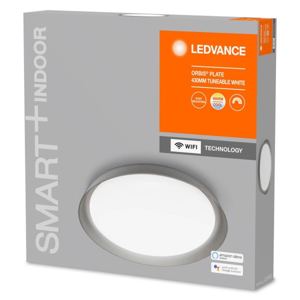 Ledvance smart wifi orbis plate cct 43cm grijs 2
