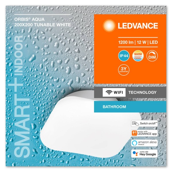 Ledvance smart wifi orbis wall aqua ip44 20x20 cm 2