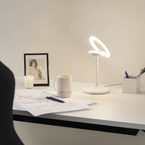 LTS LED tafellamp Filigree, draai-/zwenkbaar, wit