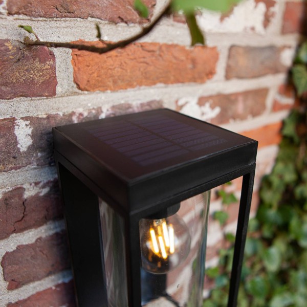 Lutec solar-wandlamp flair met sensor