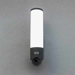 LUTEC connect LED buitenwandlamp Elara zwart camera
